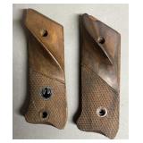 2 - Sets Ruger Mark II/III Checkered Walnut Grips