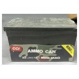 650 rnd Ammo Can CCI .22LR Mini Mag Ammo