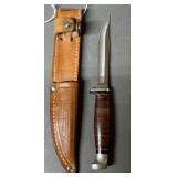 Case XX M3F Knife & Leather Sheath