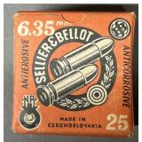 25 rnds Sellier & Bellot 6.35mm Ammo