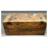 Explosives Dovtailed Wood Box