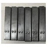 6 - Uzi 9mm 25 rnd Magazines