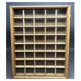Very Nice .22 Ammo Box Oak Display Case