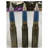 3 - Inert 30mm Dummy Shells