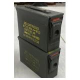 2 - .30 Cal Ammo Cans