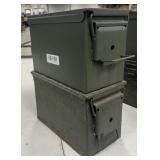 2 .50 Cal Steel Ammo Cans