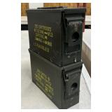 2 .30 Cal Steel Ammo Cans