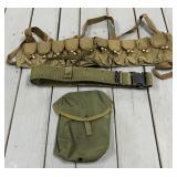 Canvas Bandoleer, US Belt, Nylon Holder