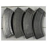 4 AK 30 rnd Steel Magazines