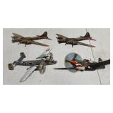 Metal WWII Aviation Silhouettes