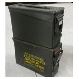 2 - .30 Cal Ammo Cans
