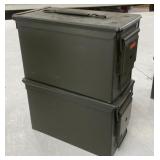 2 - .50 Cal Ammo Cans