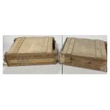 2 Wood Ammo Crates