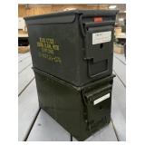 2 .50 Cal Steel Ammo Cans