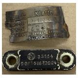 German Equipment Tags