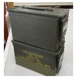 2 - .50 Cal Ammo Cans