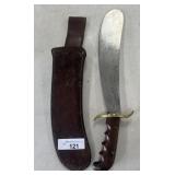 US 1908 SA Bolo Knife in Leather Sheath