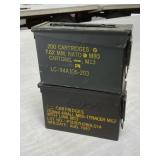 2 - .30 Cal Ammo Cans