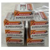 140 rnds Winchester .40S&W HP Ammo