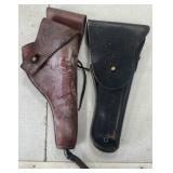 2 - US Leather Pistol Holsters