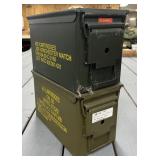 2 .50 Cal Steel Ammo Cans