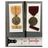 2 US Military Medals