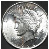1922 Peace Silver Dollar Gem BU