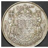 1944 Canada Silver Half Dollar