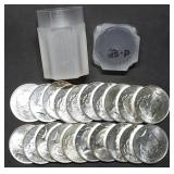 Full Gem BU Roll 1923 Peace Silver Dollars MS63/64