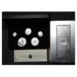 2004 Silver Maple Leaf 5-Coin Privy Mark Set MIB