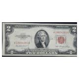 1953 $2 Red Seal Legal Tender Bank Note Nice