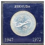 1972 Bermuda Proof .925 Silver 25 New Pence 28g