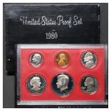 1980 US Mint Proof Set w/ SBA Dollar