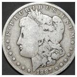 1887-O Morgan Silver Dollar