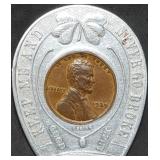 1939 Lincoln Wheat Cent Lucky Penny Pocket Piece