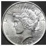1922 Peace Silver Dollar Gem BU