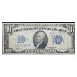 1934 $10 Silver Certificate Nice Note