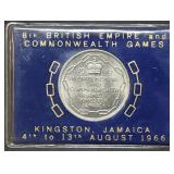 1966 Jamaica 5 Shillings Comm. Coin Gem BU