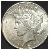 1927 Peace Silver Dollar Gem BU Better Date