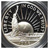 1986 S Statue of Liberty Proof Half Dollar