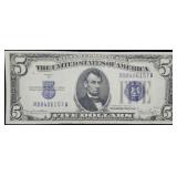 1934 D $5 Silver Certificate Crisp Uncirculated