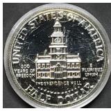 1976 Bicentennial Proof Silver Half Dollar in Caps