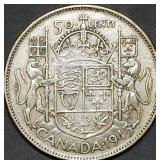 1945 Canada Silver Half Dollar