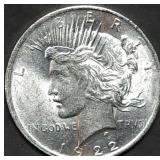 1922 Peace Silver Dollar Gem BU