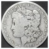1884-O Morgan Silver Dollar