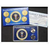 2016 P & D Ronald Reagan Presidential Dollar Set