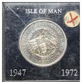 1972 Isle of Man Proof .925 Silver 25 New Pence