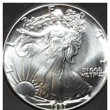 1987 1oz Silver Eagle Gem BU