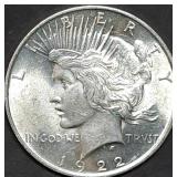 1922 Peace Silver Dollar Gem BU