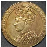 1937 Edward VIII Coronation Medal BU